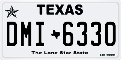 TX license plate DMI6330