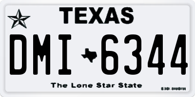 TX license plate DMI6344