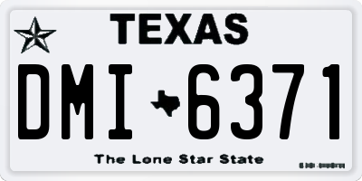 TX license plate DMI6371