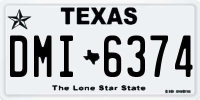 TX license plate DMI6374
