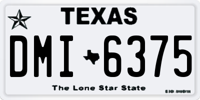 TX license plate DMI6375