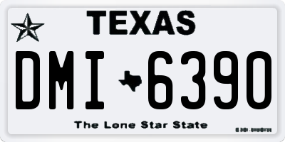 TX license plate DMI6390