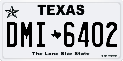 TX license plate DMI6402