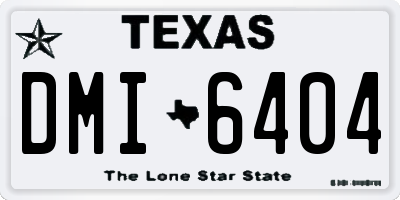 TX license plate DMI6404