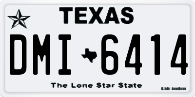 TX license plate DMI6414