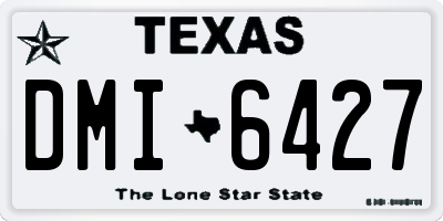 TX license plate DMI6427