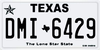 TX license plate DMI6429