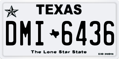 TX license plate DMI6436