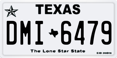 TX license plate DMI6479