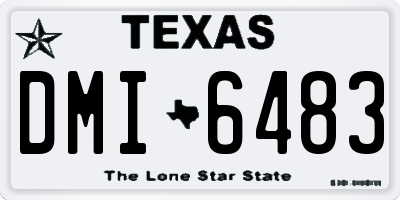 TX license plate DMI6483