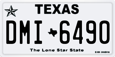 TX license plate DMI6490