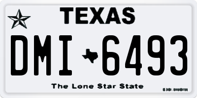 TX license plate DMI6493