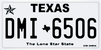TX license plate DMI6506