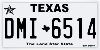 TX license plate DMI6514