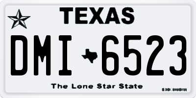 TX license plate DMI6523