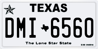 TX license plate DMI6560