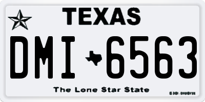 TX license plate DMI6563