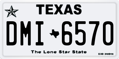 TX license plate DMI6570