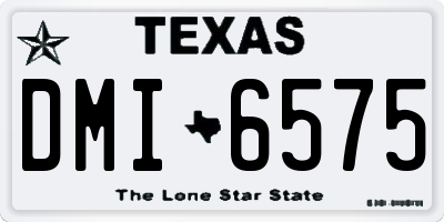 TX license plate DMI6575