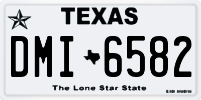 TX license plate DMI6582