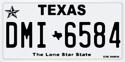 TX license plate DMI6584