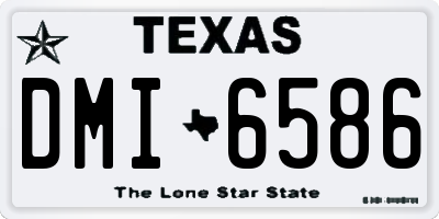 TX license plate DMI6586