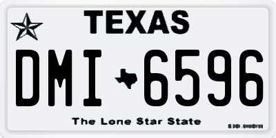 TX license plate DMI6596