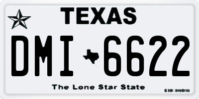 TX license plate DMI6622