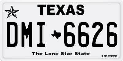 TX license plate DMI6626