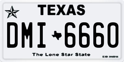 TX license plate DMI6660