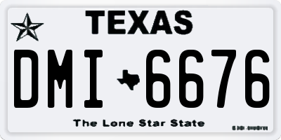 TX license plate DMI6676