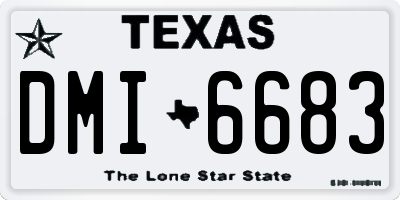TX license plate DMI6683
