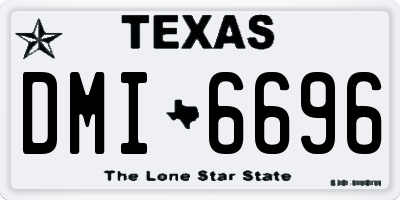 TX license plate DMI6696