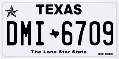TX license plate DMI6709