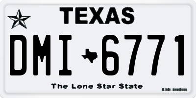 TX license plate DMI6771