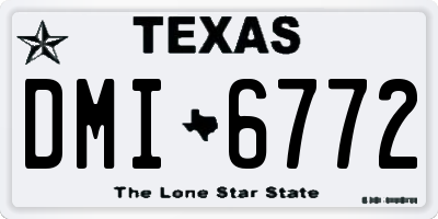 TX license plate DMI6772