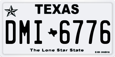 TX license plate DMI6776