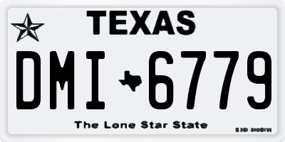 TX license plate DMI6779