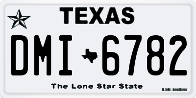 TX license plate DMI6782