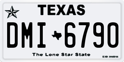 TX license plate DMI6790