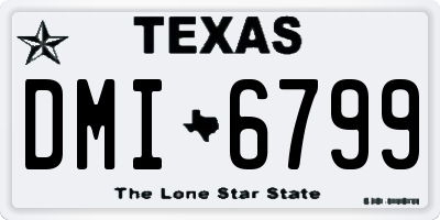 TX license plate DMI6799
