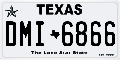 TX license plate DMI6866