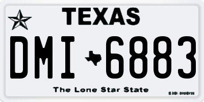 TX license plate DMI6883