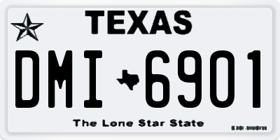 TX license plate DMI6901
