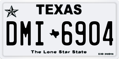 TX license plate DMI6904