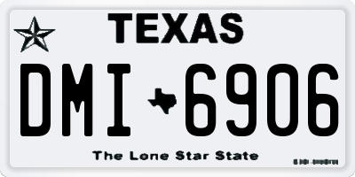 TX license plate DMI6906
