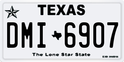 TX license plate DMI6907