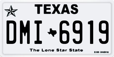 TX license plate DMI6919