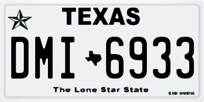 TX license plate DMI6933