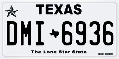 TX license plate DMI6936